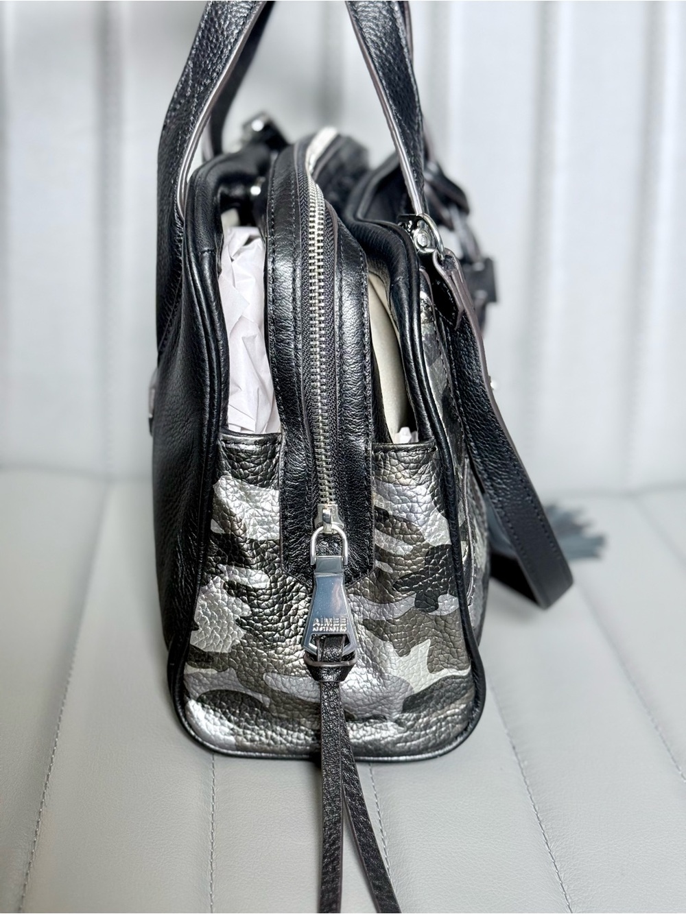 Aimee Kestenberg SOHO Satchel in Metallic Camo - Picture 4 of 12